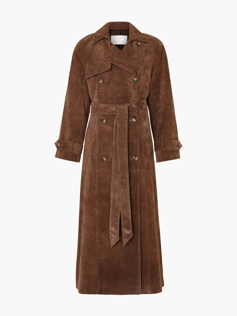 Chasemon™ | Molly Suede Trench Coat