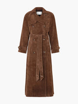 Chasemon™ | Molly Suede Trench Coat