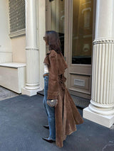 Chasemon™ | Molly Suede Trench Coat